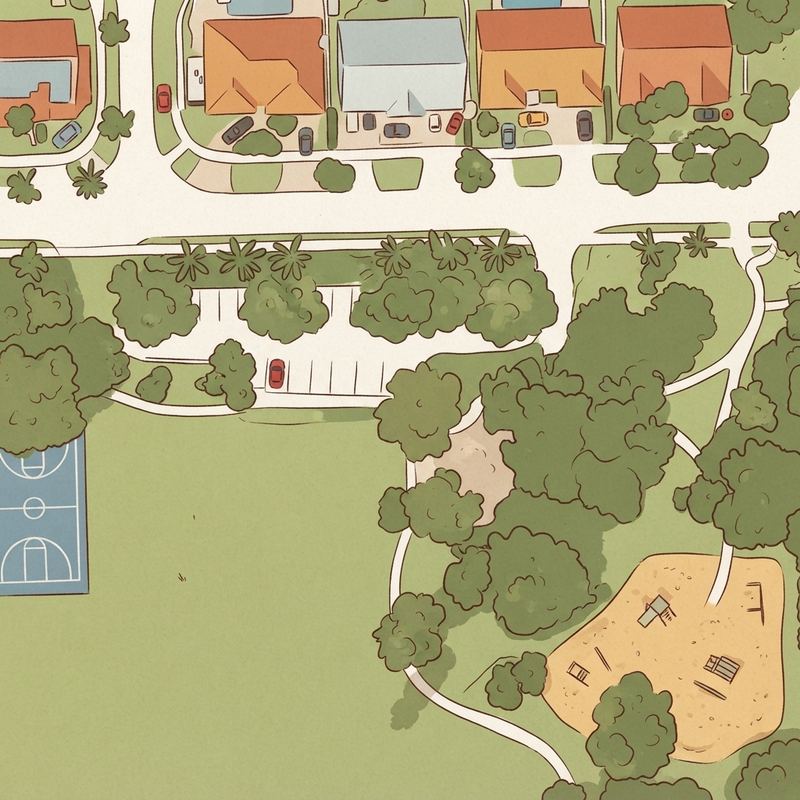 Illustrated map of Concord Park