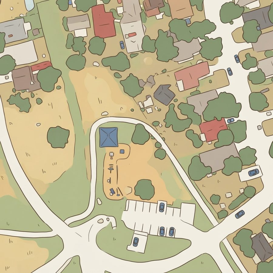 Illustrated map of Converse North Park