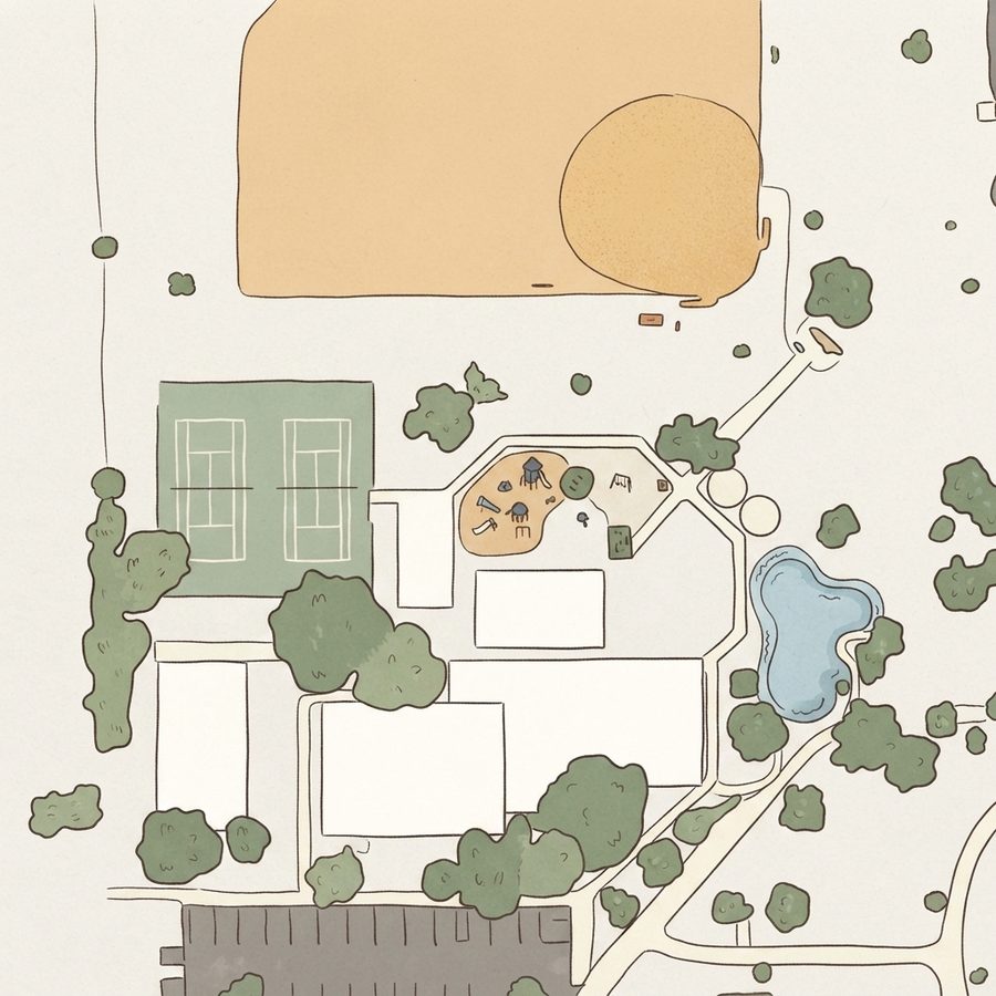 Illustrated map of Copernicus Park