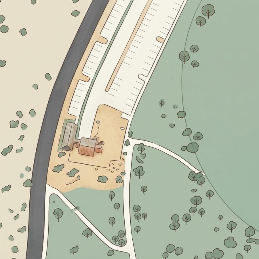 Illustrated map of Cornerstone Park