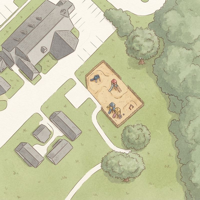 Illustrated map of Cornwall Park