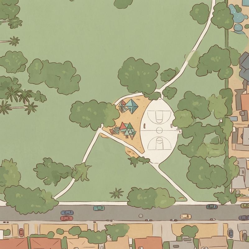Illustrated map of Country Gables Park