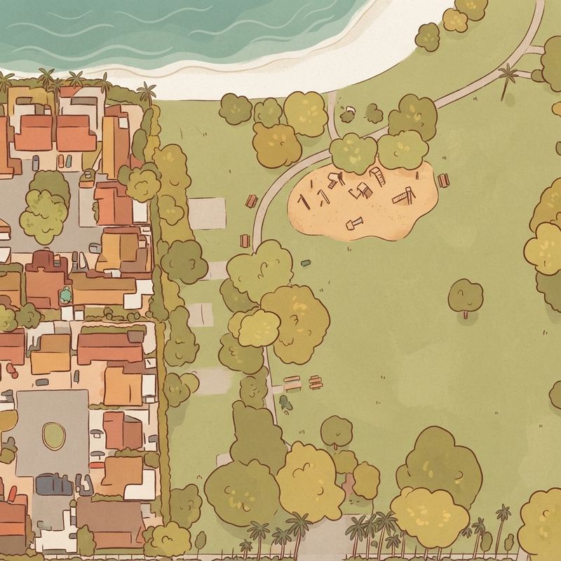 Illustrated map of Country Village Park