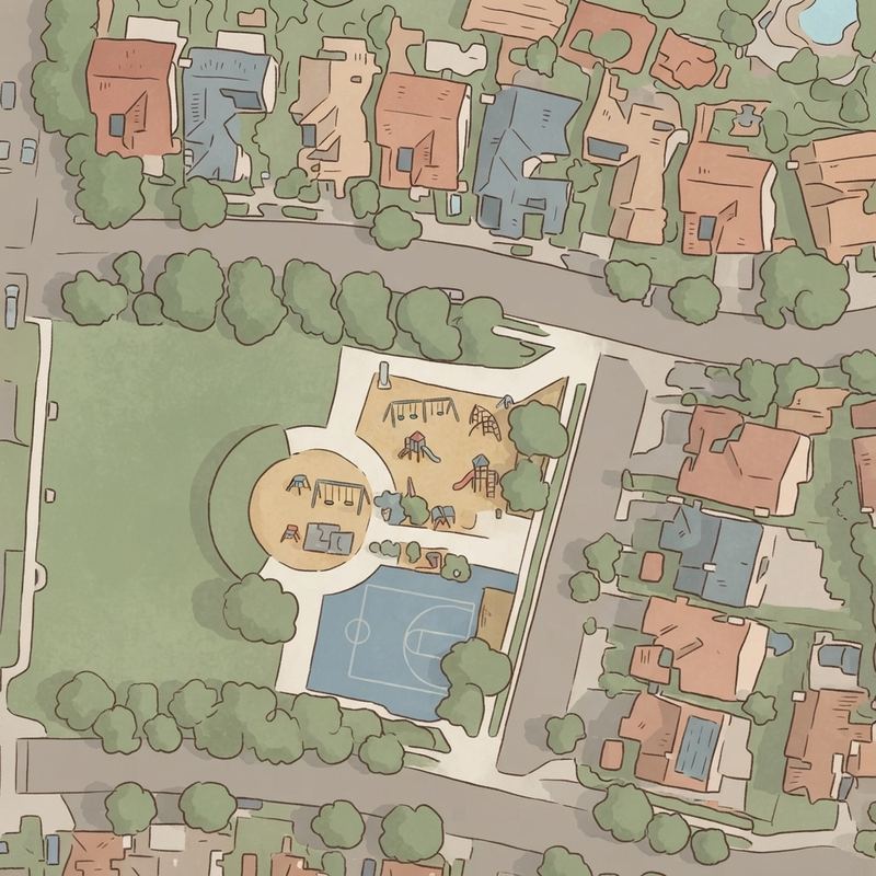 Illustrated map of Countryside Park