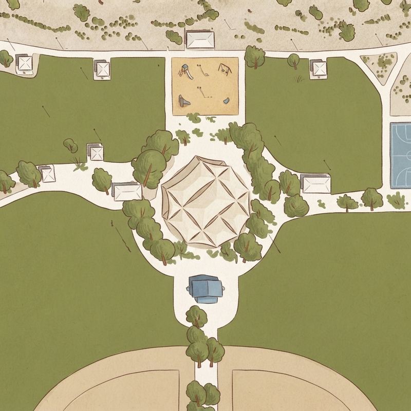Illustrated map of Countryside Park