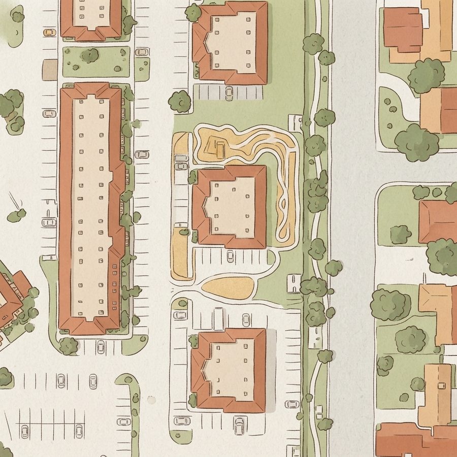 Illustrated map of CrawLVenture