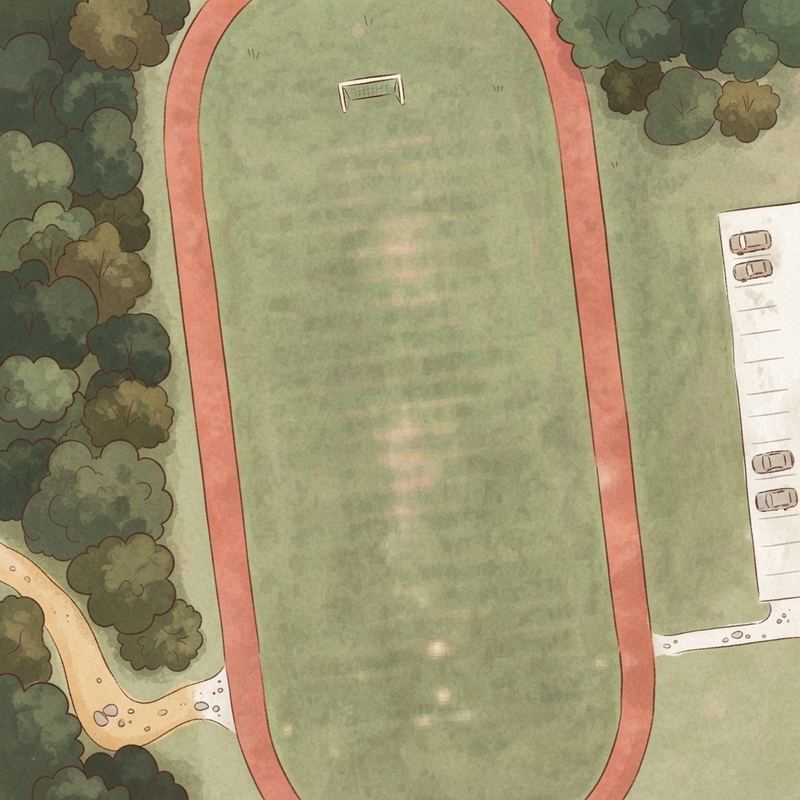 Illustrated map of Creekwood M.S. Multipurpose Field