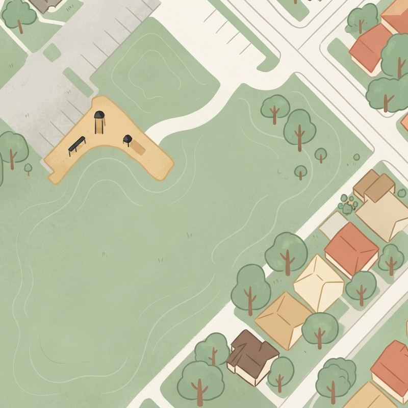 Illustrated map of Crossman Park