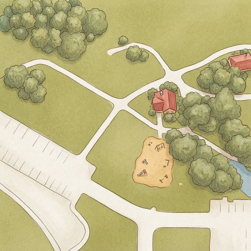 Illustrated map of Cullen Park Field 1