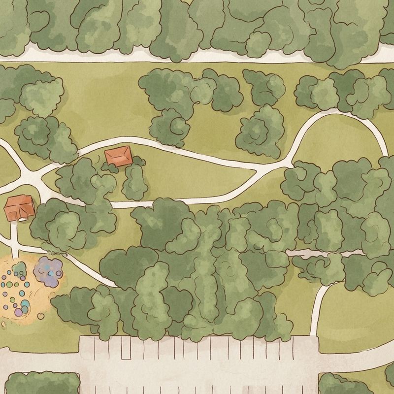 Illustrated map of Cullen Park Field 10