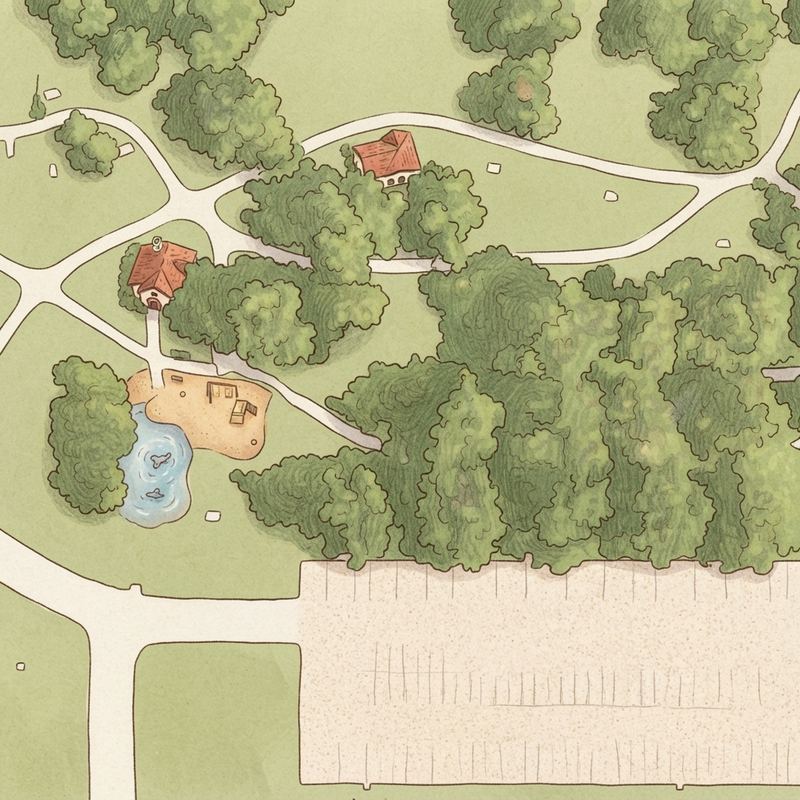 Illustrated map of Cullen Park Field 3