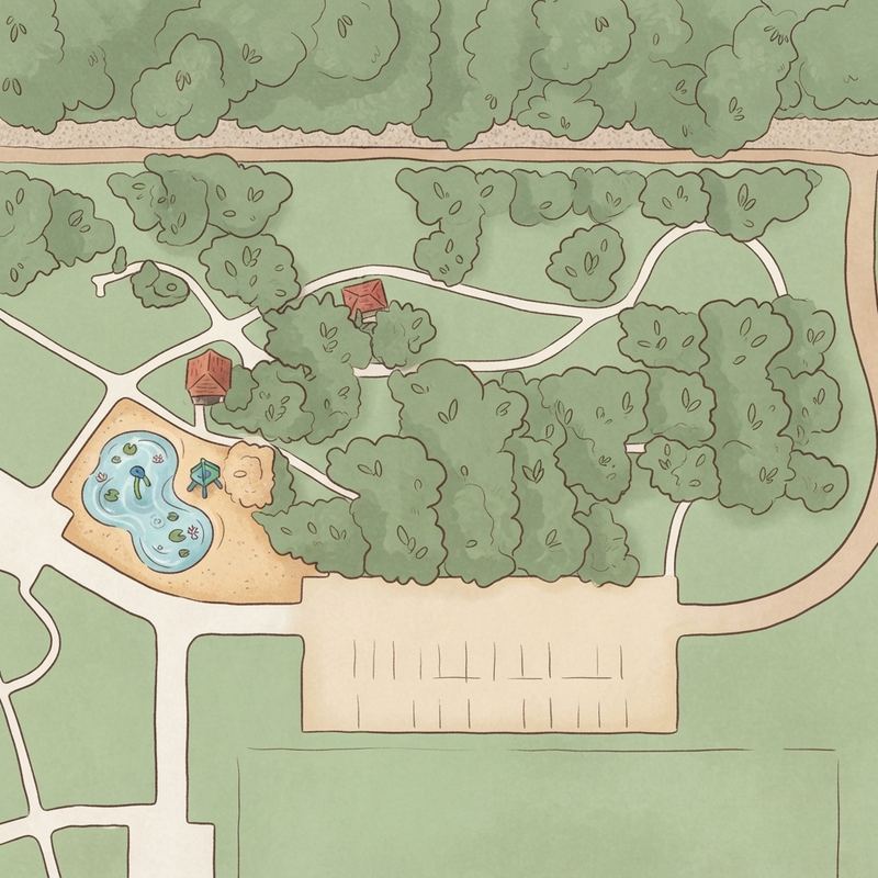 Illustrated map of Cullen Park Field 8