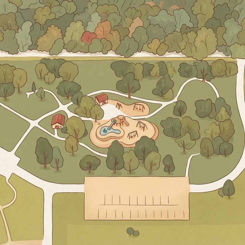 Illustrated map of Cullen Park Field 9