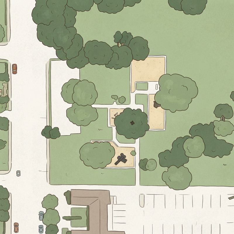 Illustrated map of Cullom Park