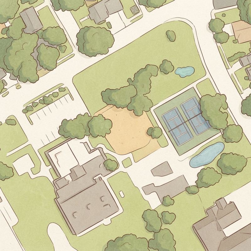 Illustrated map of Cummings Park