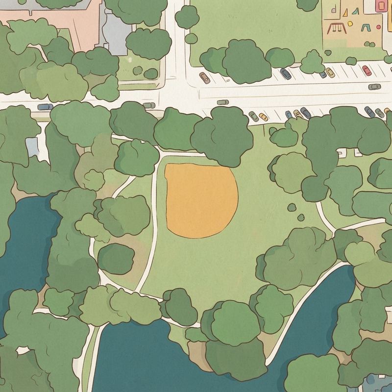 Illustrated map of Curtis Park
