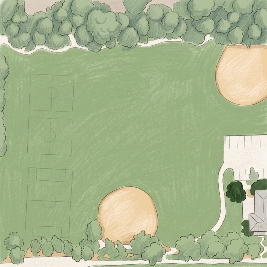 Illustrated map of Curtis Park