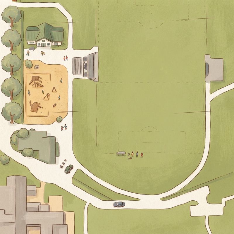 Illustrated map of Curtistene S. McCowan Park