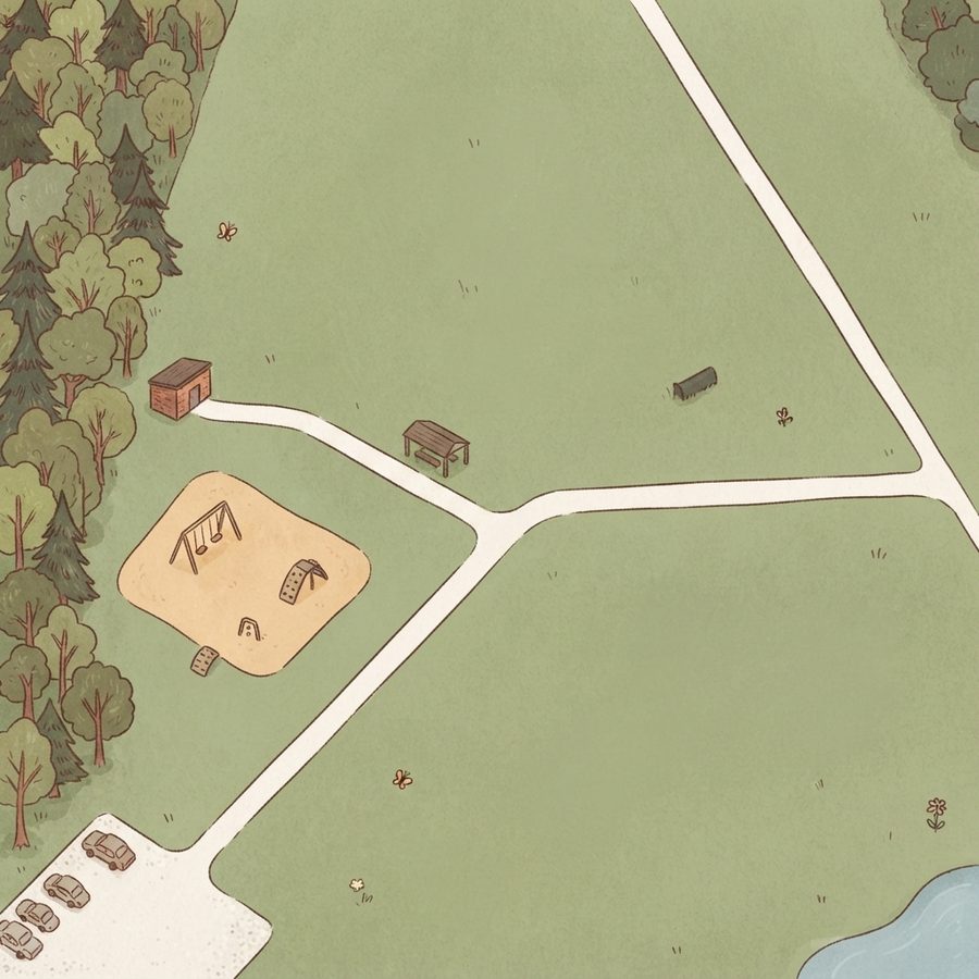 Illustrated map of Cypress Creek Park At Timberlane