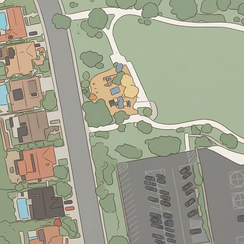 Illustrated map of Dailard Park
