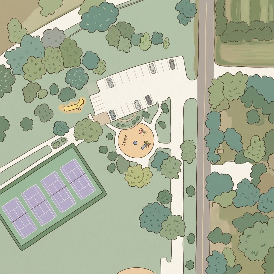 Illustrated map of Daniels Park