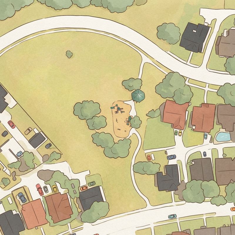 Illustrated map of Dave Cowan Park