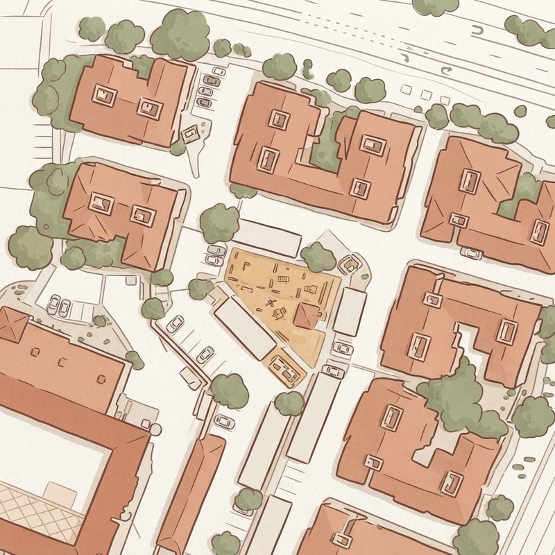 Illustrated map of DC Ranch Park