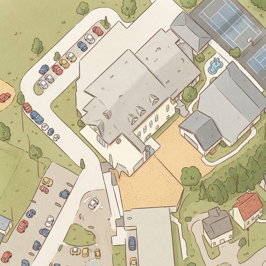 Illustrated map of DCA School Park XD