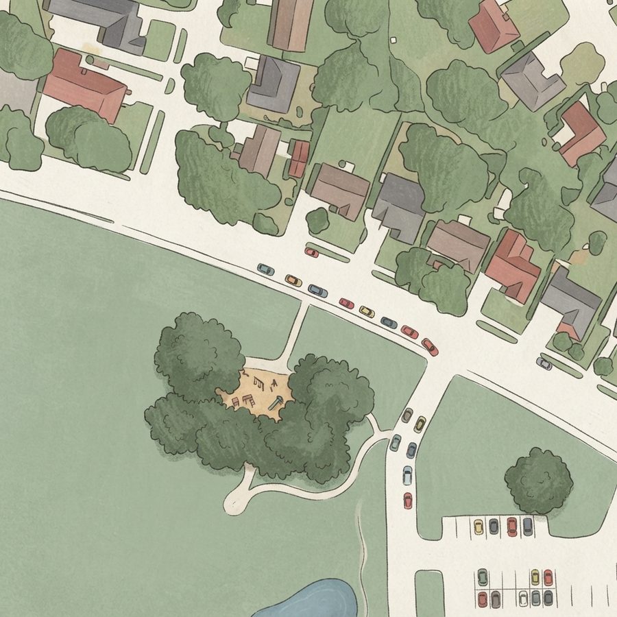 Illustrated map of Deepwater Play Lot