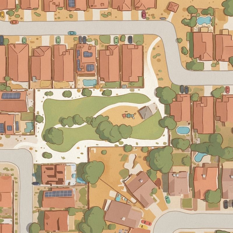 Illustrated map of Desert Amethyst Park