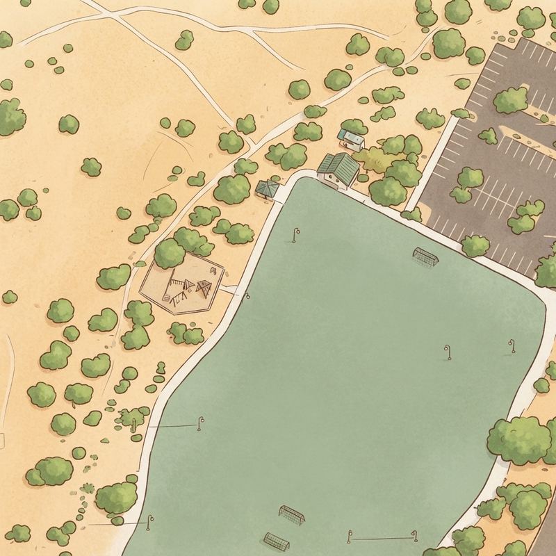 Illustrated map of Desert Broom Park