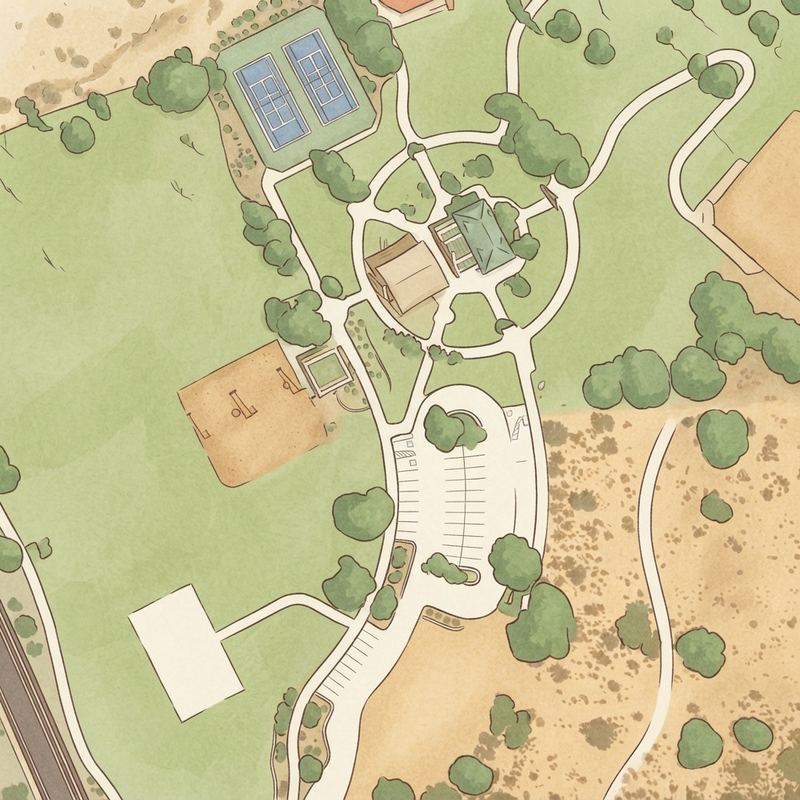 Illustrated map of Desert Foothills Park