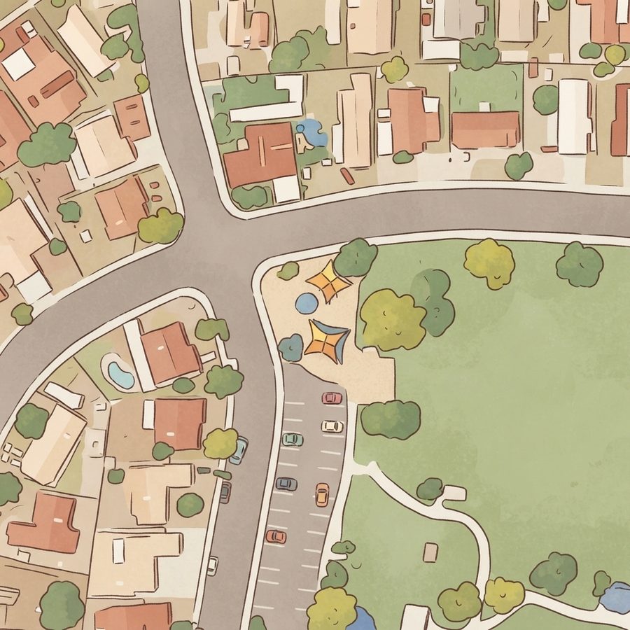 Illustrated map of Desert Inn Park