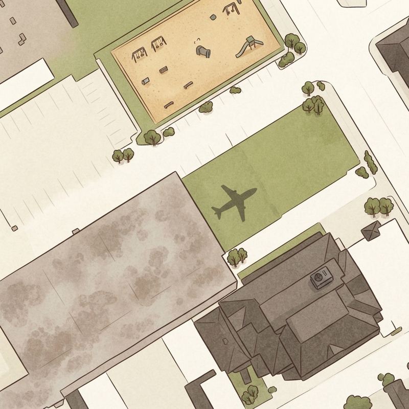 Illustrated map of Design District Playground