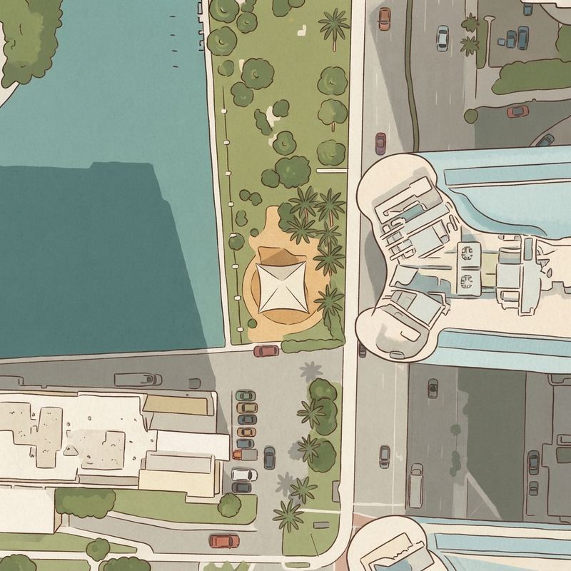Illustrated map of Dezer Family Playground