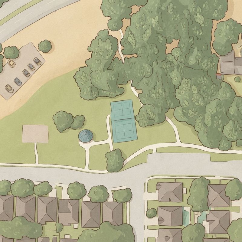 Illustrated map of Dino park