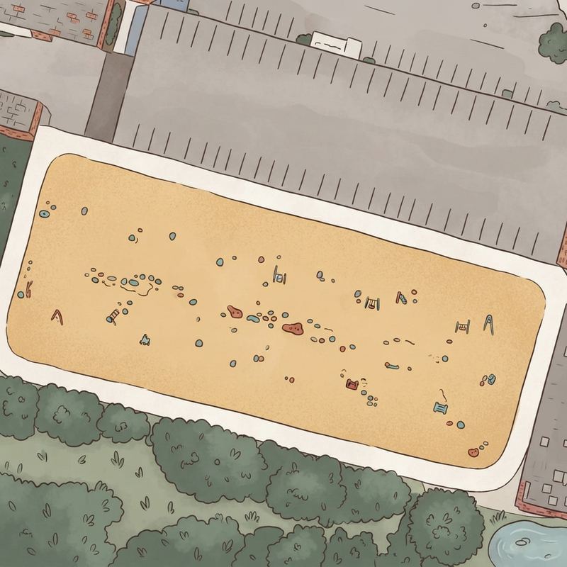 Illustrated map of Dinosaur Adventure