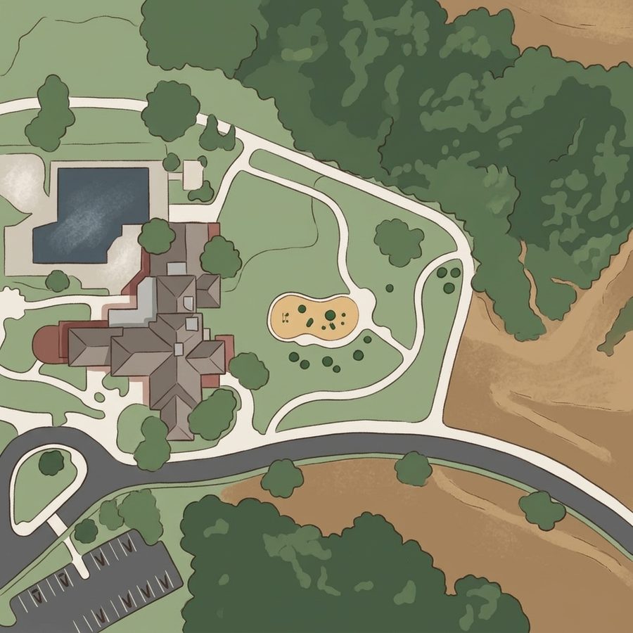 Illustrated map of Dinosaur Park