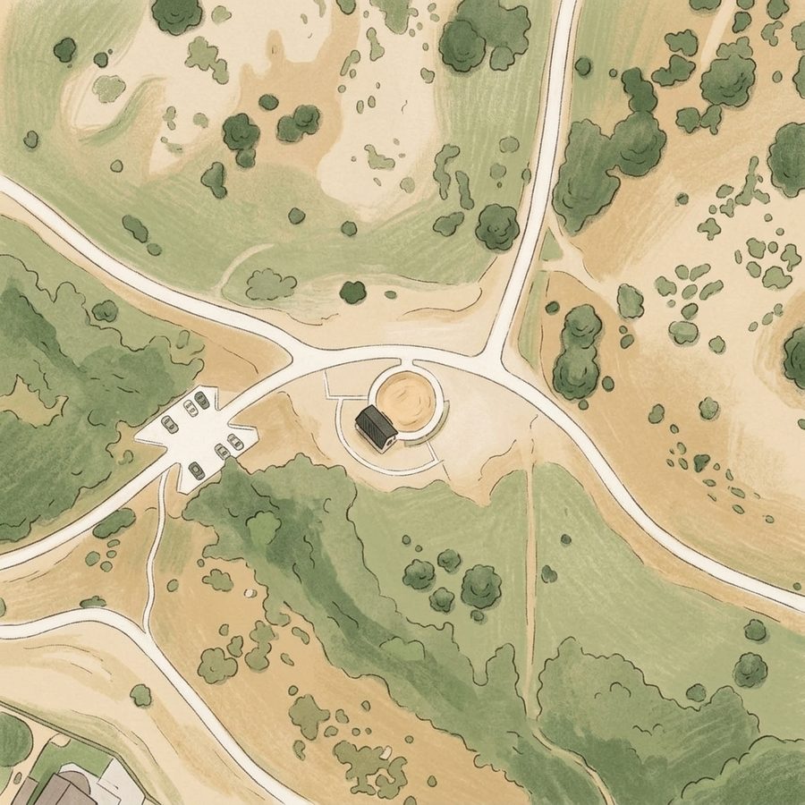 Illustrated map of Discovery Park