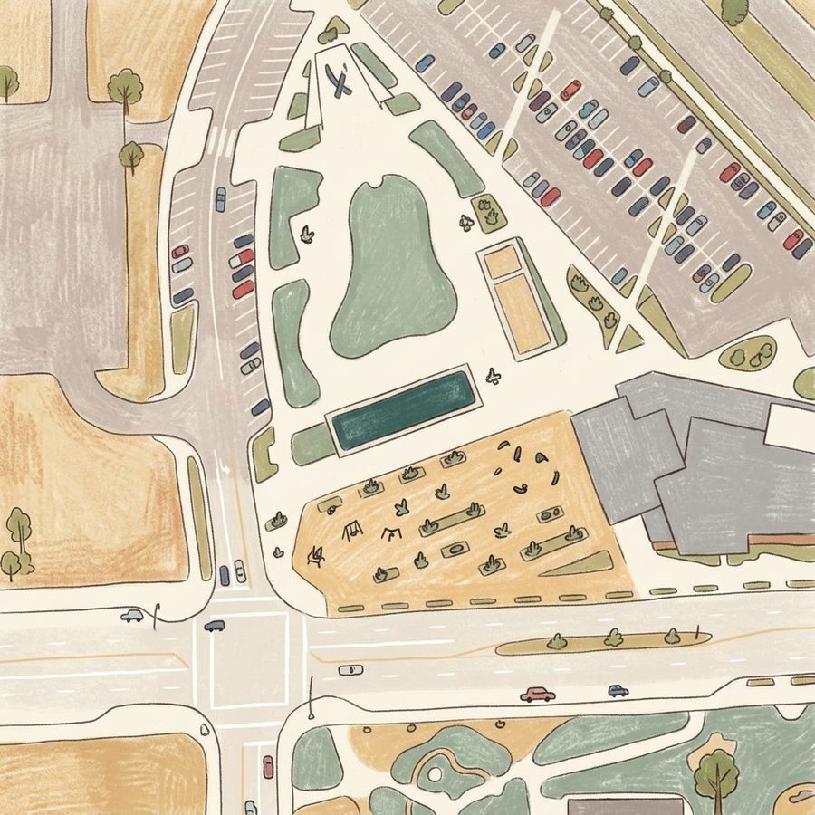 Illustrated map of Discovery Park
