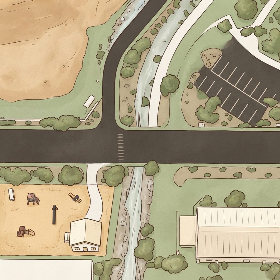 Illustrated map of Doc Romeo Park