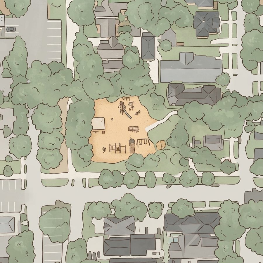 Illustrated map of Donovan Park