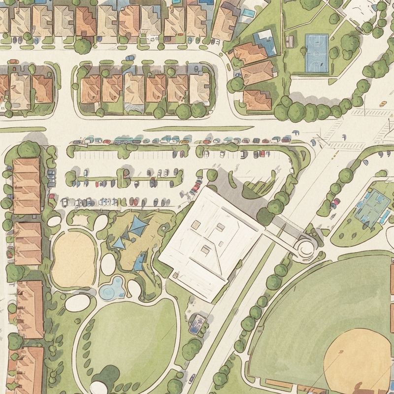 Illustrated map of Doral Legacy Park