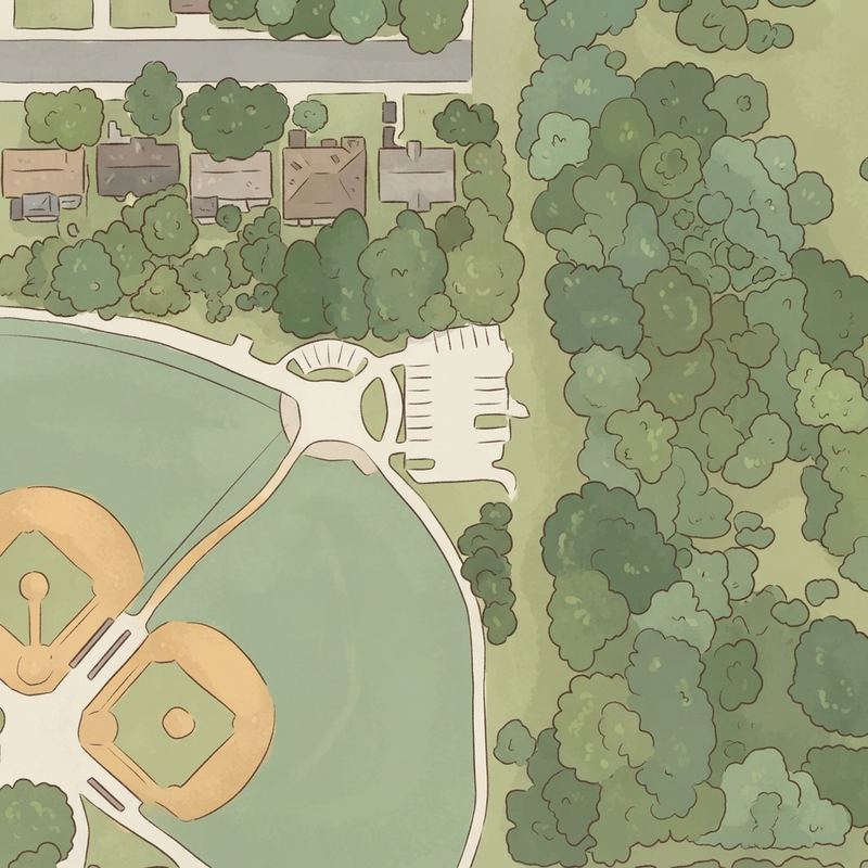 Illustrated map of Dot Thomas Park