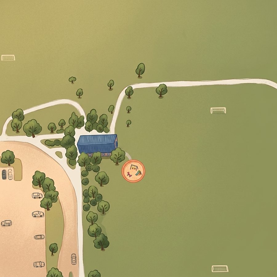 Illustrated map of Dove Valley Regional Park