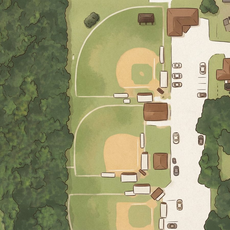 Illustrated map of Dow II Park