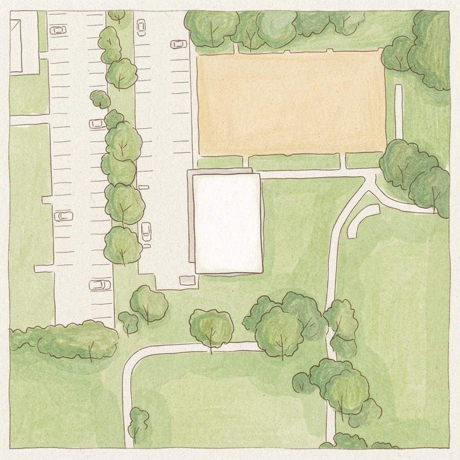 Illustrated map of Dow Park