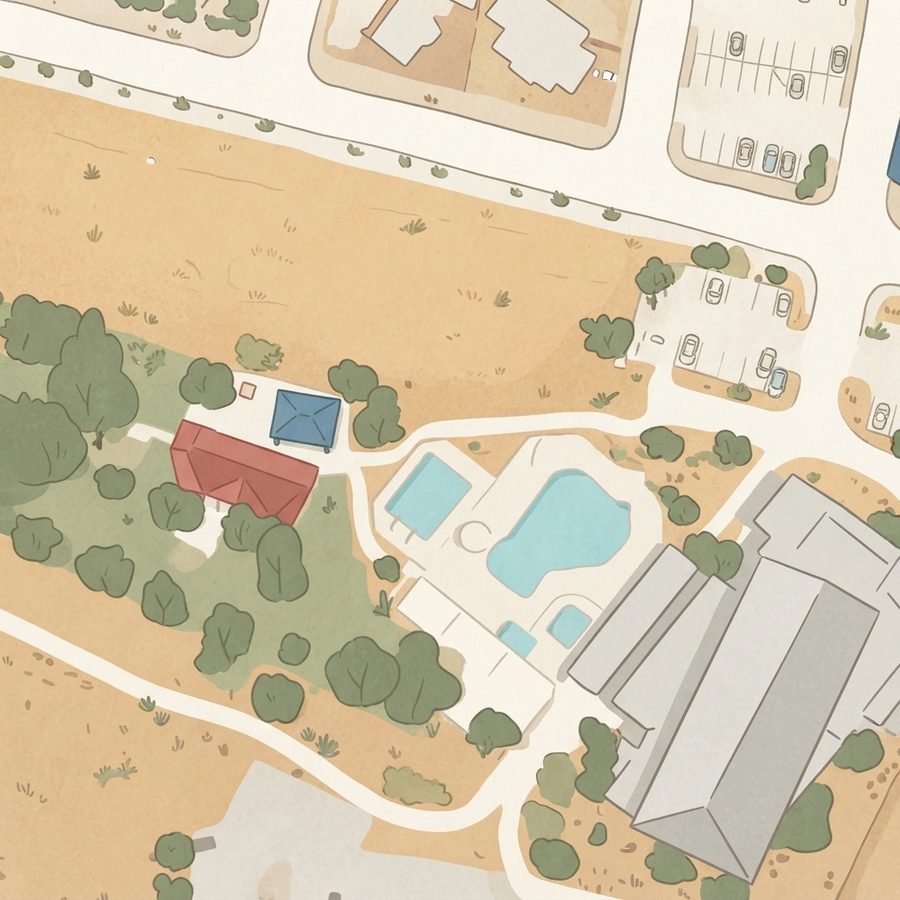 Illustrated map of Downtown Park