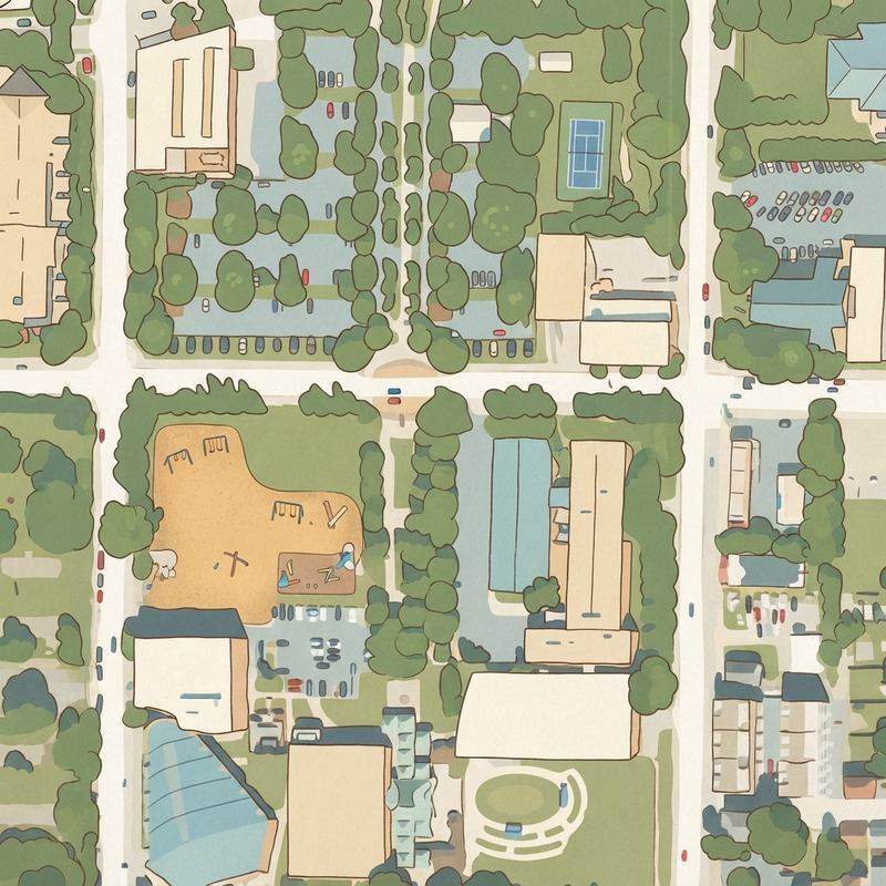 Illustrated map of Dr. Martin Luther King Jr. Playground