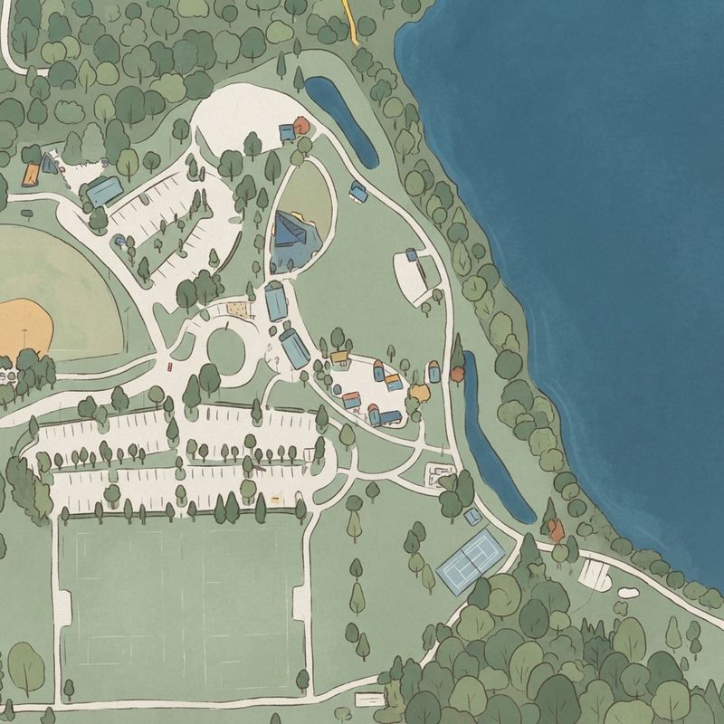 Illustrated map of Dr Philips Playground